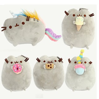 ของเล่นตุ๊กตาแมว pusheen คุกกี้ไอศครีมสีรุ้ง 5 แบบ 15 ซม.