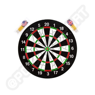 กระดานปาเป้าพร้อมลูกดอก ไม้อัด ขนาด 18นิ้ว Dart Board 18”  BL-18123