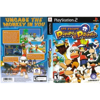 แผ่นเกมส์ PS2 Ape Escape Pumped &amp; Primed    คุณภาพ ส่งไว (DVD)