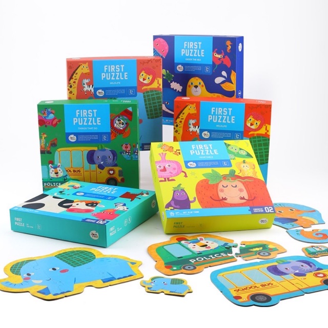 mideer/ Joan Miro First Puzzle 2+ จิ๊กซอว์ ขนาดใหญ่ สำหรับเด็กเล็ก พัซเซิ้ล เสริมพัฒนาการ เด็กวัย 1-4ขวบ