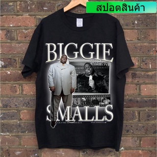 เสื้อยืดแขนสั้นพิมพ์ลายตัวอักษร Homage Biggie Tribute To T ขนาดเล็ก