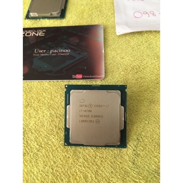 Intel CPU Core i7-8700 3.2 GHz 6C/12T LGA1151