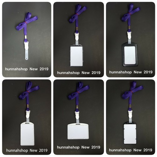 สายคล้องคอ สายคล้องบัตร สีม่วง 1 ชุด (Purple Lanyard)
