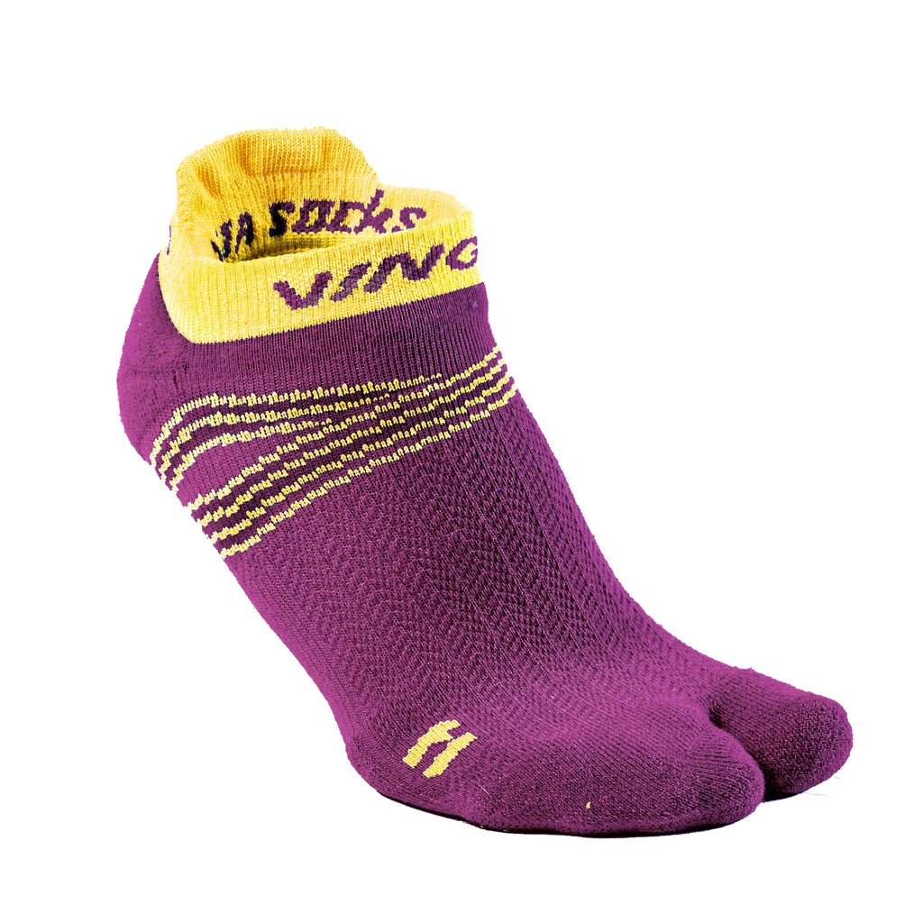 Ving Ninja Socks (Ving-ถุงเท้านินจา-ม่วงเหลือง)✔️