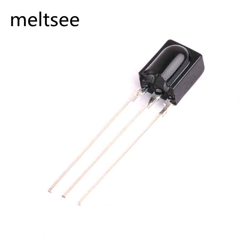 5pcs โมดูลรับสัญญาณอินฟราเรด VS838 38KHZ พร้อมหัวรับอินฟราเรดในตัว 5 ชิ้น ระยะรับสัญญาณ 15 ม.