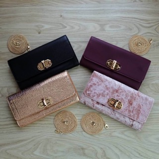 Charles &amp; Keith Long Turn-Lock Wallet