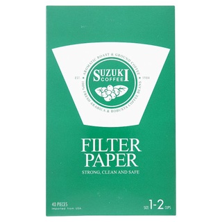 ถูกที่สุด✅ ซูซูกิ คอฟฟี่ กระดาษกรองกาแฟ 40 ชิ้น Suzuki Coffee Filter Paper 40pcs