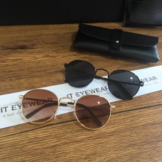 New Round Metal Sun Glasses แว่นกันแดดทรงกลม พร้อมป้องกัน UV 400