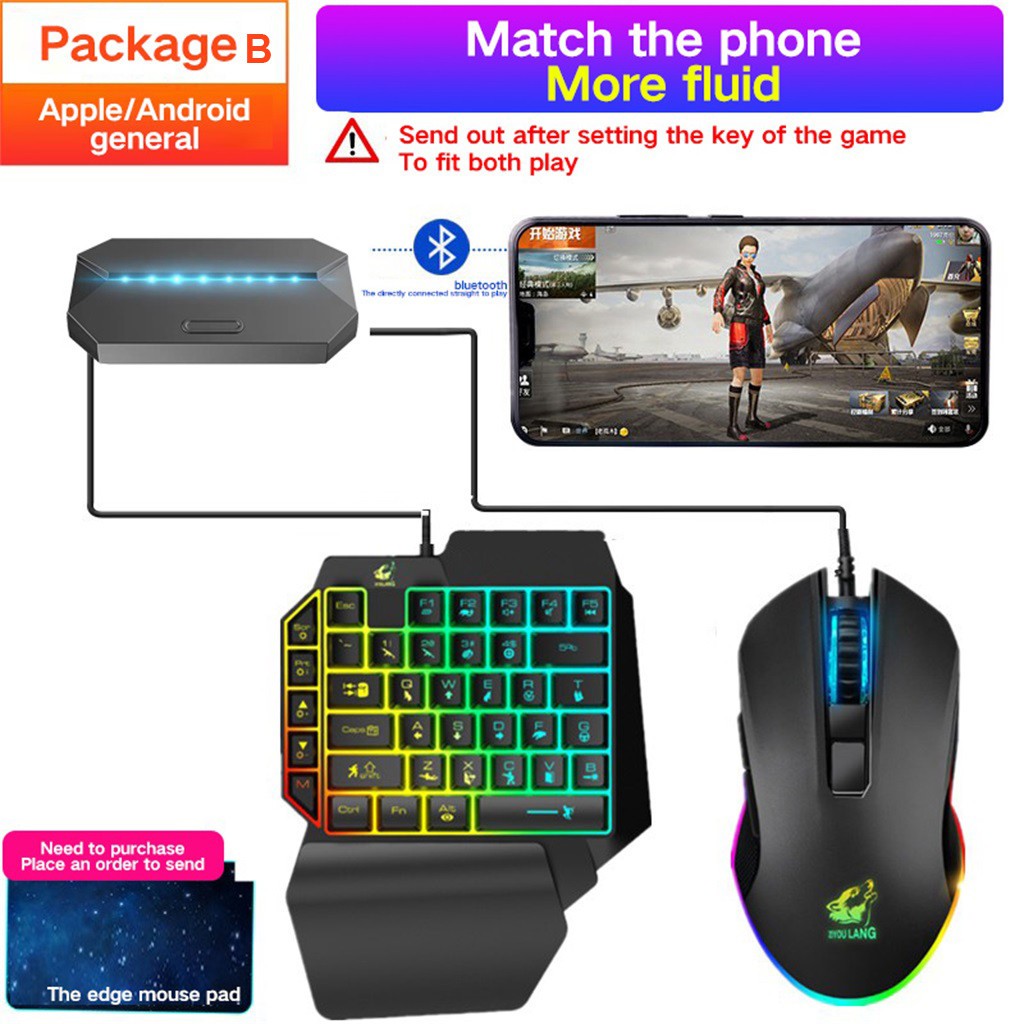 G6-USB Keyboard Mouse Converter Mobile Phone Gaming Adapter for iPhone ...