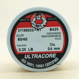 ตะกั่วบัดกรี 0.4 มม. 0.25 ปอนด์ ตรา Ultracore