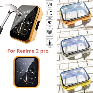 เคสกระจกนิรภัยกันรอยหน้าจอ แบบเต็มจอ สําหรับ Realme Watch 2 Pro Realme Watch 2 PC