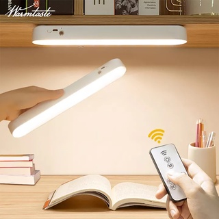 Warmtaste โคมไฟตั้งโต๊ะ แบบแม่เหล็ก Led ชาร์จ USB พร้อมรีโมตคอนโทรล สําหรับห้องนอน ตู้เสื้อผ้า