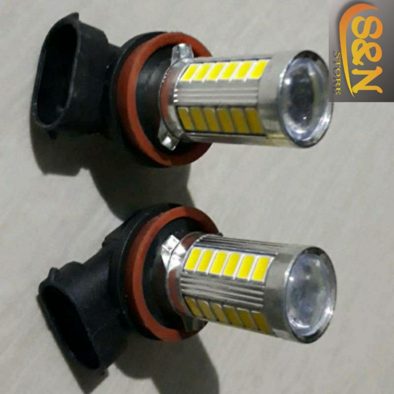 Led FOG LAMP 33 POINTS 5 ด้าน H11H8 H16 HB3 HB4 9005 9006