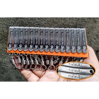 แหนบสแตนเลส (ตะขอเกลียวหมุน) แหนบห้อยพระ แผง 15 ชิ้น!!ลายเยอะมาก!!