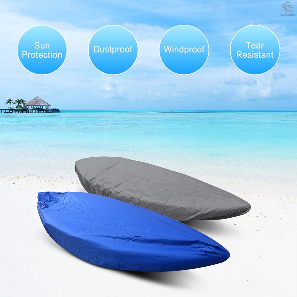 hotLixada Universal Kayak Canoe Boat Cover with Storage Bag Waterproof ...