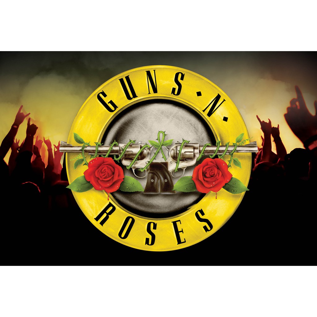 โปสเตอร์Guns N'Roses  โปสเตอร์ วอลเปเปอร์ ตกแต่งผนัง Poster โปสเตอร์วินเทจ โปสเตอร์วงดนตรี