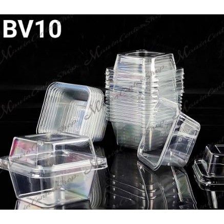 มาวินช้อป ขายปลีก 50 ชุด กล่องทรงสูงMC001 กล่องเหลี่ยมใส กล่องโยเกิร์ต ใส่เค้กคัพ ราคาถูกเเละดีล