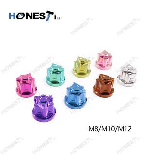 Honesti22 Titanium Alloy Gr5 Closed End Axle Nuts M8/M10/M12.