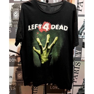 ผ้าฝ้ายคอกลมLeft 4 Dead หายากมากfrom S-4XL