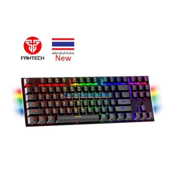 FANTECH ⚡️FLASH SALE⚡️(ราคาพิเศษ) MK856 TKL 80% KEYBOARD MECHANICAL BLUE / RED SWITCH แบบ 87 KEY ตั้