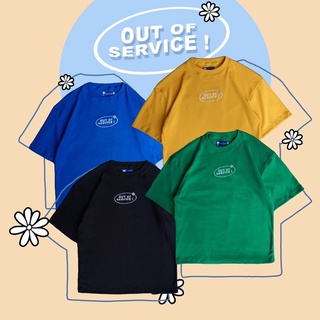 เสื้อยืด Oversize : ลายปัก Out of service !