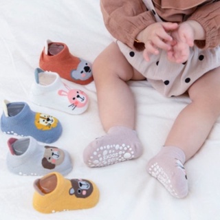 Sock-03 ถุงเท้าเด็ก ถุงเท้าลายการ์ตูน ถุงเท้าขาสั้น สำหรับเด็ก (0-3 ขวบ)