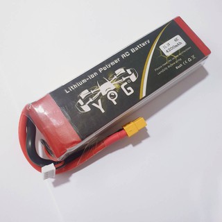 แบตลิโพ YPG 4200mah 40C XT60 มีให้เลือก (3S 11.1V) (4S 14.8V)