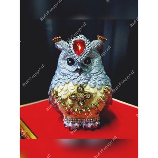 🦉ขนาด 4 นิ้ว 🦉นกฮูกพระแม่ลักษมี นกฮูกเซรามิค นกฮูกเรซิ่น นกฮูก พระแม่รัศมี บริวารพระแม่ลักษมี