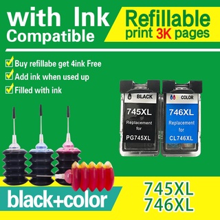 compatible pg 745 cl 746 ink pg745xl cl 746xl ink cartridge  for Canon  MG3077  IP2870  MG2470 MG31