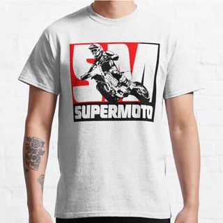 Lyzh เสื้อยืด ลาย Supermoto สําหรับ Suzuki Triumph Jawa HONDA Beta Gilera Husqvarna