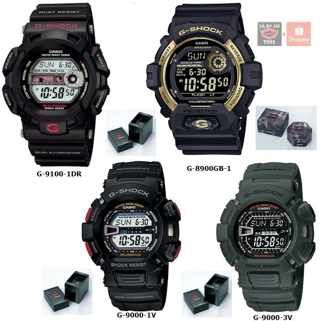 แท้ cmg นาฬิกาข้อมือ Casio G-Shock  รุ่น G-9100-1DR G-8900GB G-9000 รับประกันศูนย์ 1 ปี