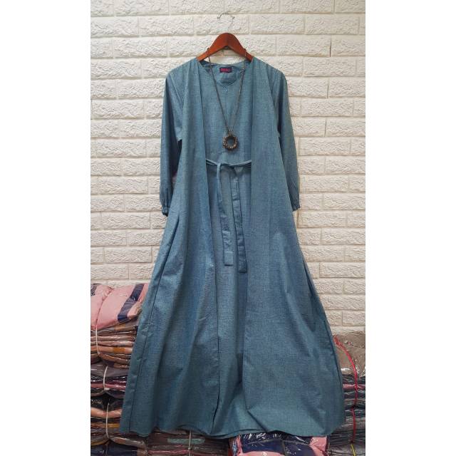 KATUN Madina Cotton Gamis • Gamis มุสลิม • Gamis Friendly การพยาบาล • Gamis สวยงาม • ศึกษาอิสลาม Gam