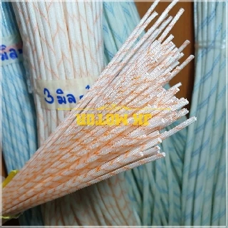 ปลอกสายใยแก้ว ปลอกทนความร้อน 1, 2, 3, 4, 5 มม. 100เส้น/แพ็ค ท่อทนความร้อน ปลอกหุ้มสายไฟ ปลอกหุ้มทองแดง Fiberglass