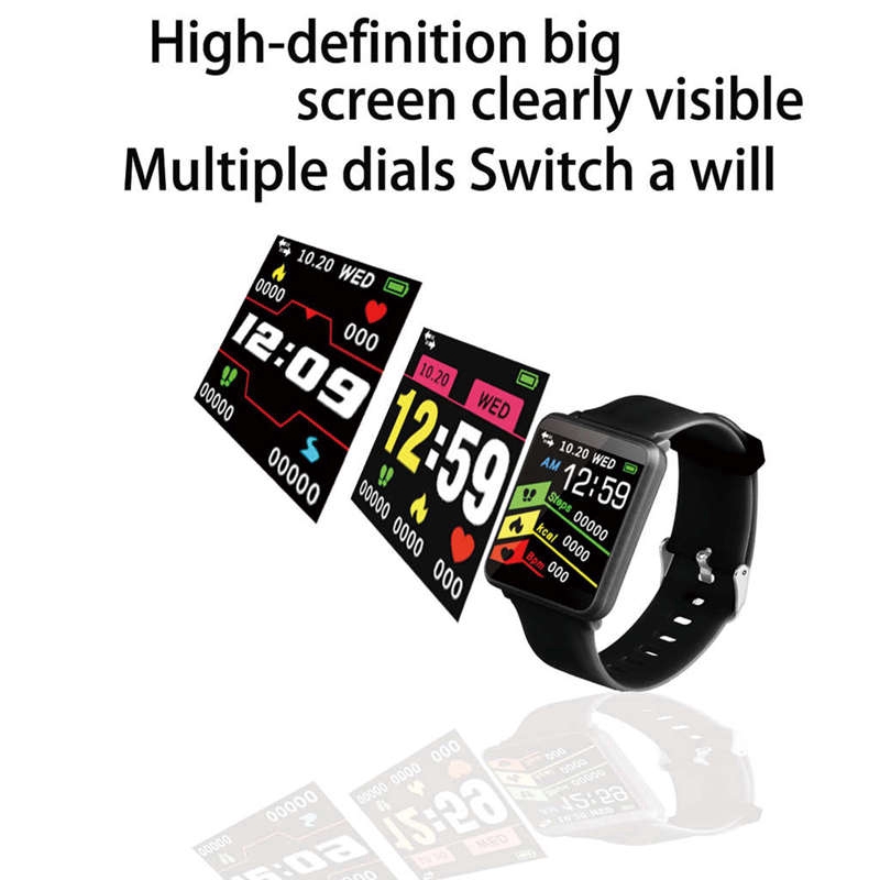 COD Ready F1 Smart Bracelet Heart Rate Blood Pressure Fitness Tracker ...