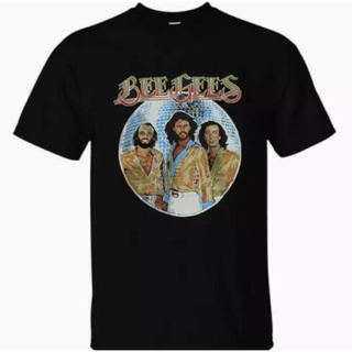 tshirtเสื้อยืดคอกลมฤดูร้อนเสื้อยืด ลาย Bee Gees Band 1979 สีดํา สไตล์วินเทจ ทุกขนาดSto4XL