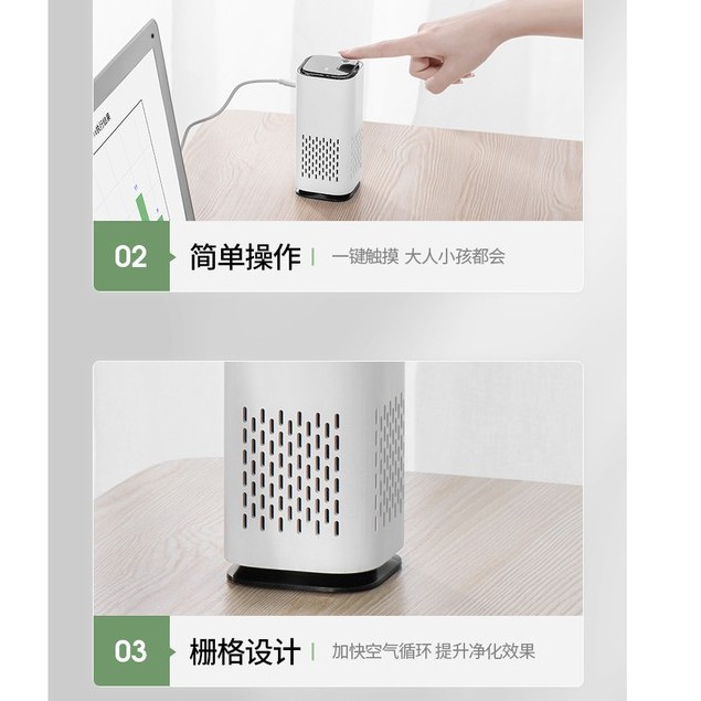 SUPER WONDERFUL เครื่องฟอกอากาศกําจัดกลิ่นอับ ในรถ กลิ่นบุหรี่ เครื่องฟอกอากาศ แบบพกพา เครื่องฟอกอากาศพกพา ป้องกันกลิ่น กรองกลิ่น ดับกลิ่น ความชื้น ช่วยลดฝุ่น คุณภาพดี