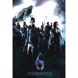 โปสเตอร์ เกม Resident Evil 6 バイオハザード6 (2012) POSTER 24”x35” Inch Games Series Third-Person Shooter