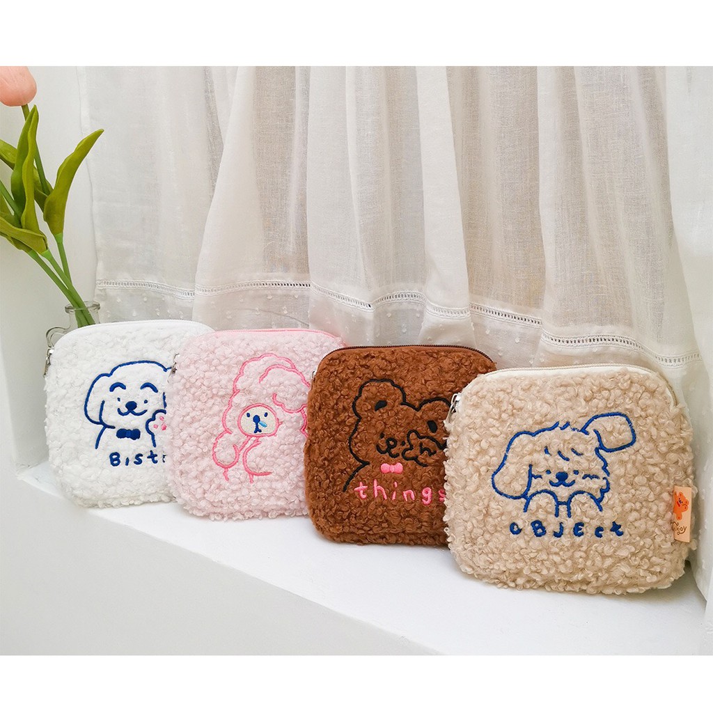Bentoy Milkjoy (4สี) หมี หมา กระเป๋าใส่ผ้าอนามัย ลายหมี น่ารัก NO.BTD1