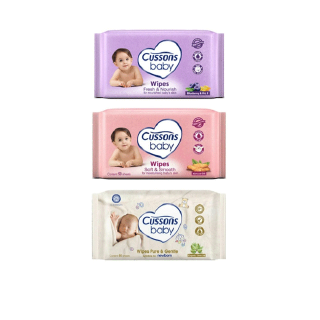 Cussons Baby Wipes 50s Bogo pack คัสสัน เบบี้ไวพ์ ทิชชู่เปียกทำความสะอาด 50แผ่น แพ็คคู่ (เลือกสูตร)