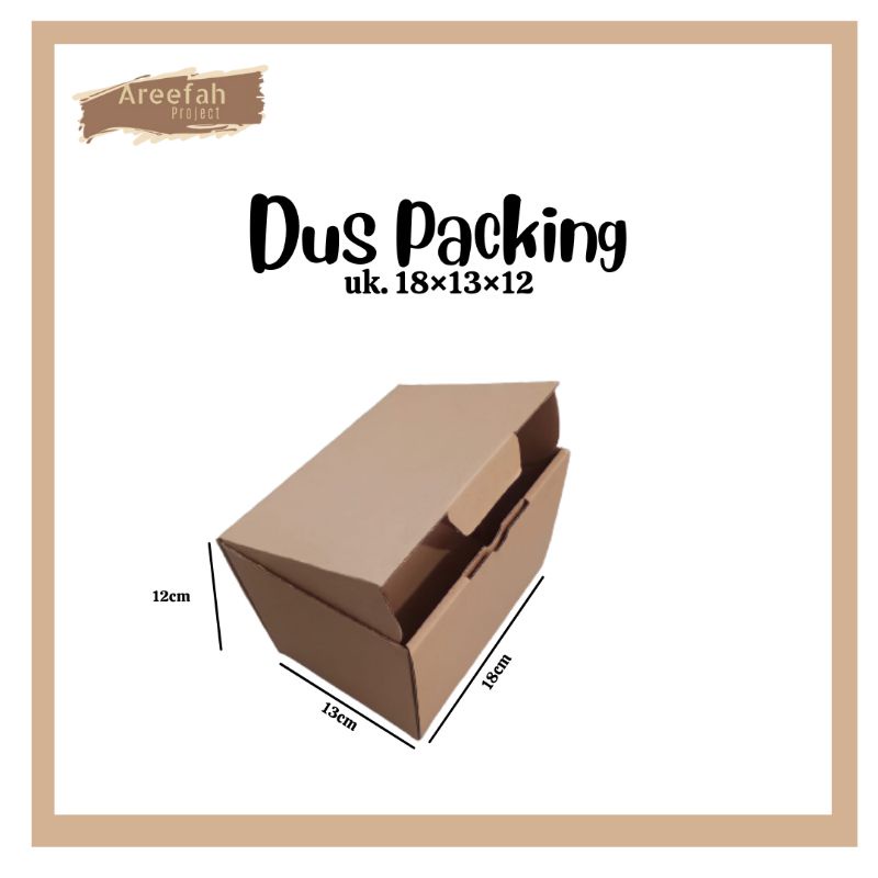CARDBOARD / CARDBOARD BOX / DI CUT PACKING CARDBOARD ขนาด 18x13x12 ซม