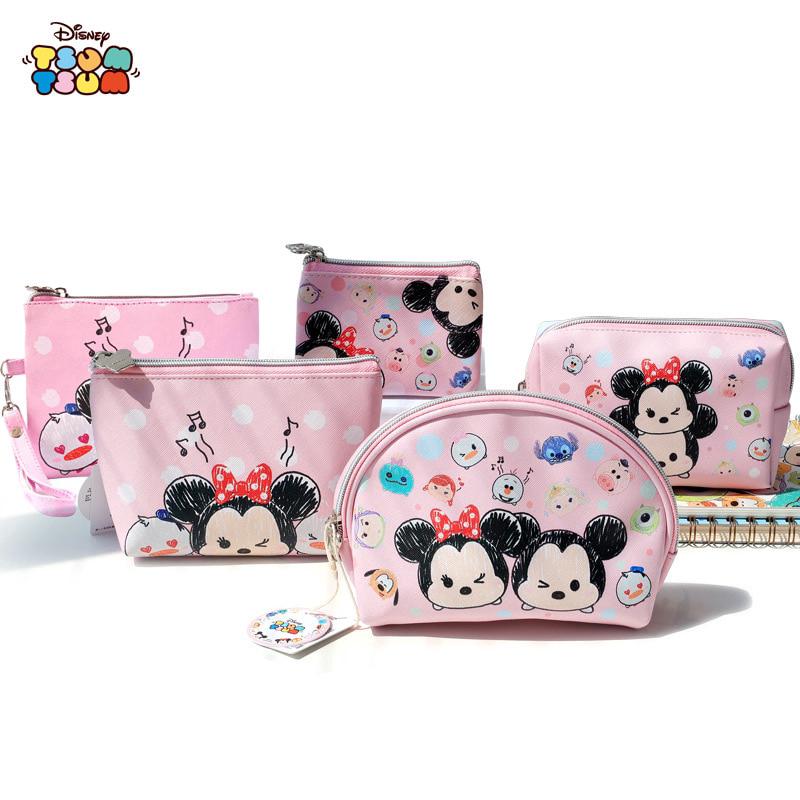 MINNIE Disney Mummy Bag กระเป๋าใส่เครื่องสําอางกระเป๋าใส่เหรียญมัลติฟังก์ชั่น