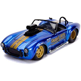 รถโมเดล jada 30706 1965 shelby cobra 427 s/c แต่งสวย หน้ารถท้ายรถและประตูเปิดได้ 1:24