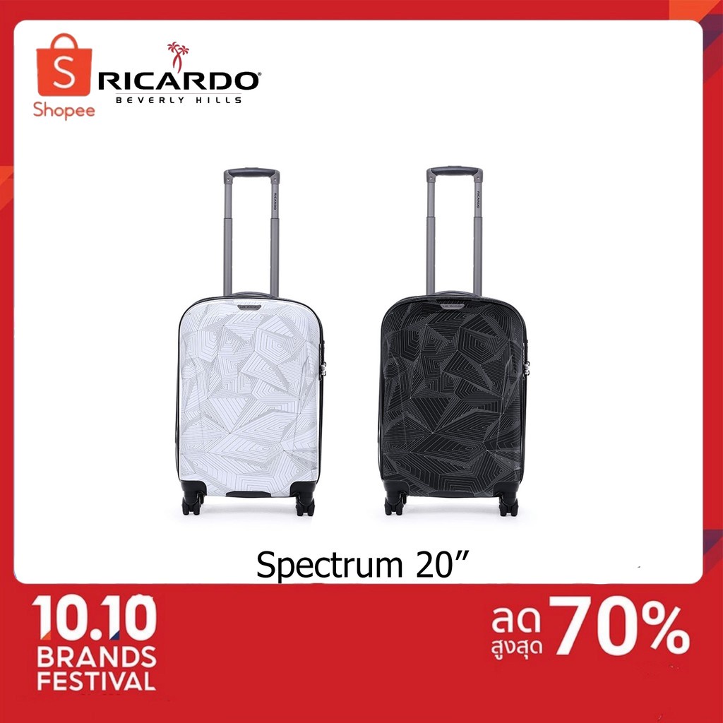 bv กระเป๋าเดินทางRicardo Spectrum 20 นิ้ว สีขาว
