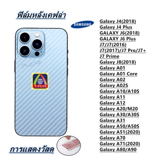 ฟิล์มกันรอยหลัง เคฟล่า Samsung A12 A02S A02 A01 A11 A31 A51 A71 A10 A20 A30 A50 A70 A80 J4 J6 J4PLUS J6PLUS J7Prime J8