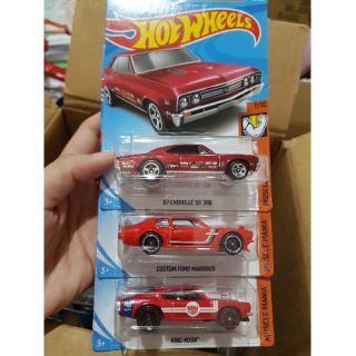 Hot Wheels เซตแดงแรงฤทธิ์ #67 Chevelle 55 396  #custom ford Maverick #King Kuda Hotwheel Hw