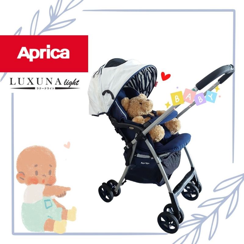 รถเข็นเด็กแรกเกิด รถเข็นเด็ก Aprica Luxuna cushion (light) น้ำหนักเบา