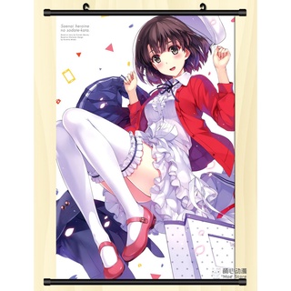 โปสเตอร์ผ้า ลายการ์ตูนอนิเมะ Seanai Heroine No Sodatekata Katou Megumi สําหรับตกแต่งบ้าน