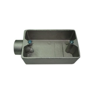 Junction box FS BOX 2X4 BT 1"/2" Conduit, accessories Electrical work กล่องพักสายไฟ เอฟ.เอส.บ๊อกซ์ 2x4 BT 1/2 นิ้ว ท่อร้