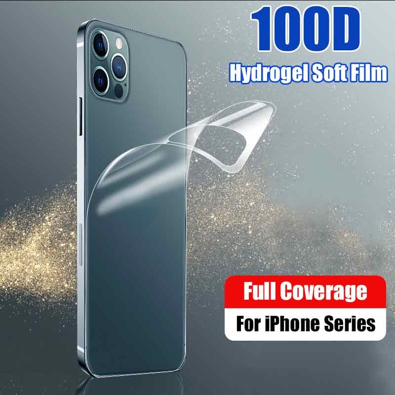 ฟิล์มกันรอยหน้าจอ แบบนิ่ม สําหรับ iPhone 16 Plus 15 14 13 12 11 Pro Max 13 Mini XS XR X 6 6S 7 8 Plus SE 2020