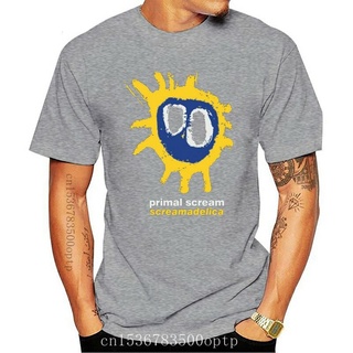 [100% Cotton] เสื้อยืด พิมพ์ลาย SCREAM SCREAMADELICA THE VERVE STONE ROSES สีดํา แฟชั่นสุดเท่